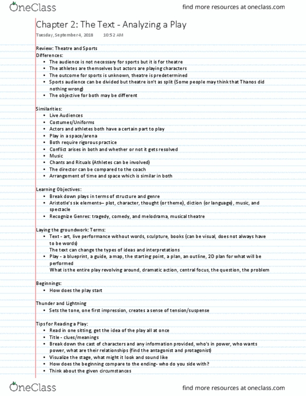 DRAM 1101 Lecture 3: Chapter 2_The Text_Analyzing a Play thumbnail