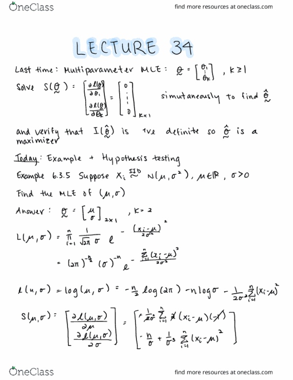 STAT330 Lecture Notes - Lecture 34: Statistical Hypothesis Testing, Ratio Test, Null Hypothesis thumbnail