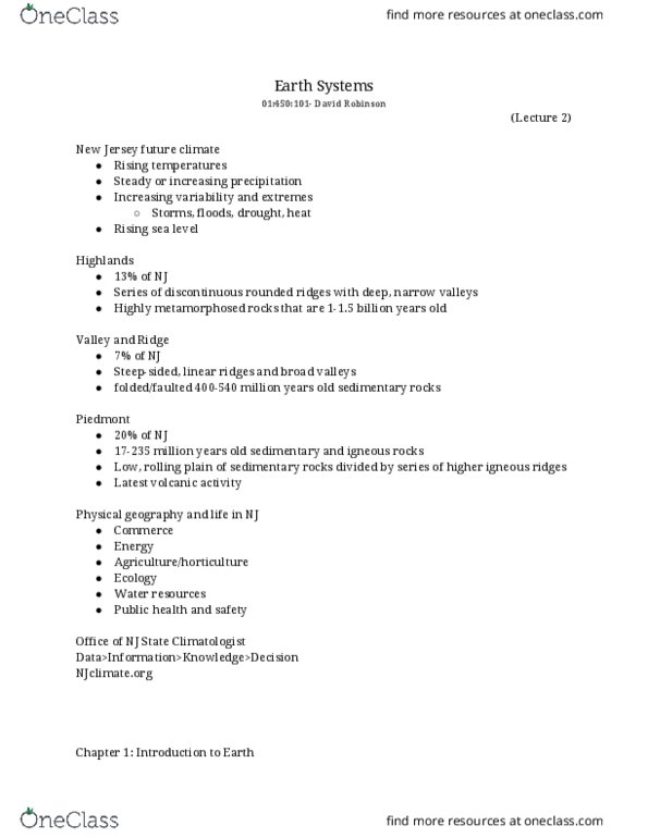 01:450:101 Lecture Notes - Lecture 2: Public Health, Hydrosphere, Lithosphere thumbnail