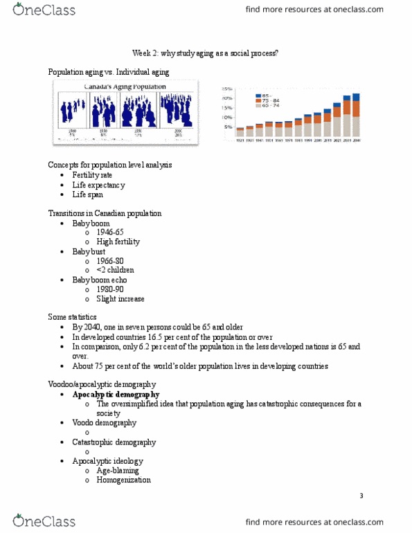 REC362 Lecture Notes - Lecture 2: Baby Boom, Population Ageing, Ageism thumbnail