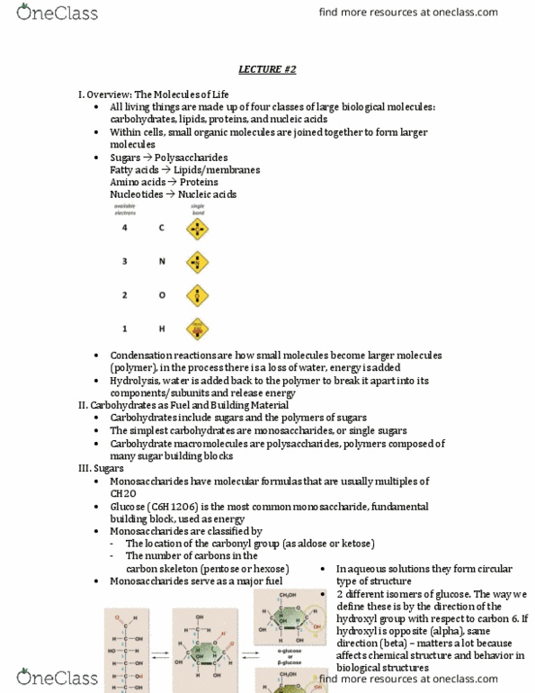 BIOLOGY 1A Lecture 2: LECTURE #2 thumbnail