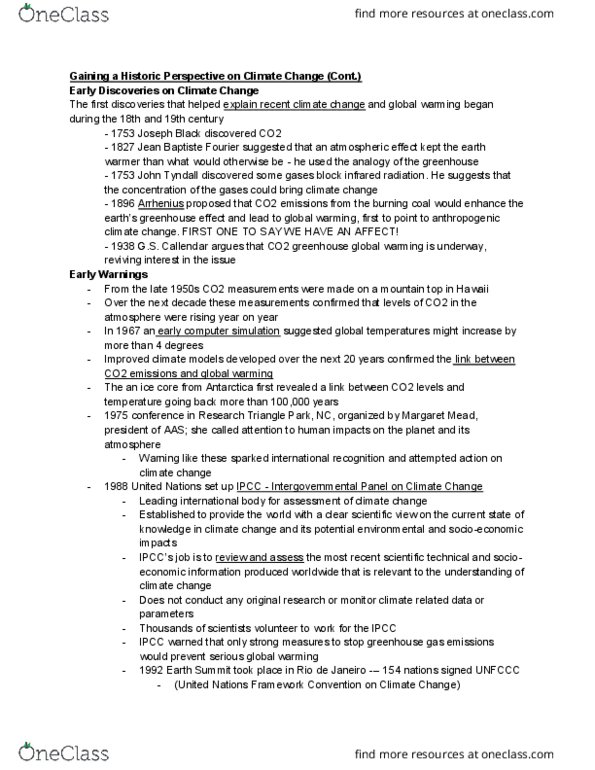 ANTH 1010 Lecture Notes - Lecture 4: Research Triangle Park, Margaret Mead, Ice Core thumbnail