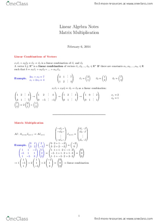 MATH 2331 Lecture Notes - Linear Combination thumbnail