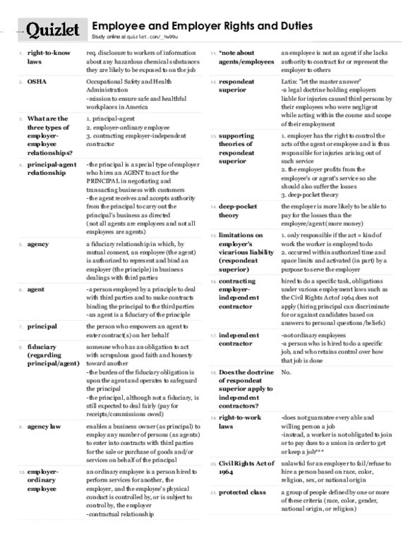 MGMT 200 Chapter Notes -Fiduciary, Protected Group, Law Of Agency thumbnail