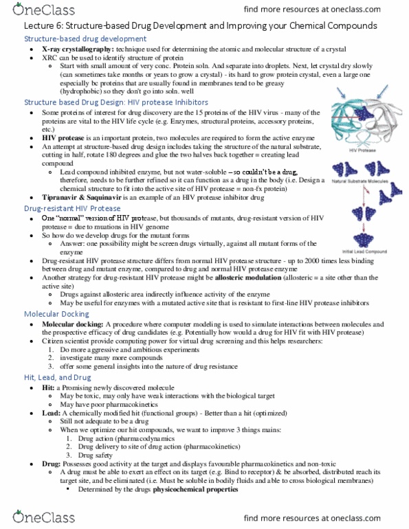 PCL102H1 Lecture 6: Structure-based Drug Development thumbnail