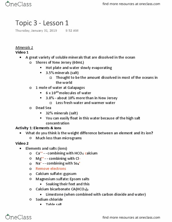 CHEM 181 Lecture 5: Topic 3 - Lesson 1 thumbnail