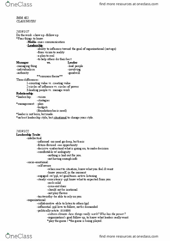 JMM 402 Lecture 1: JMM402 all lectures notes thumbnail