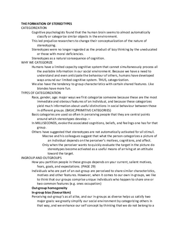 PSYC14H3 Chapter : detailed notes thumbnail