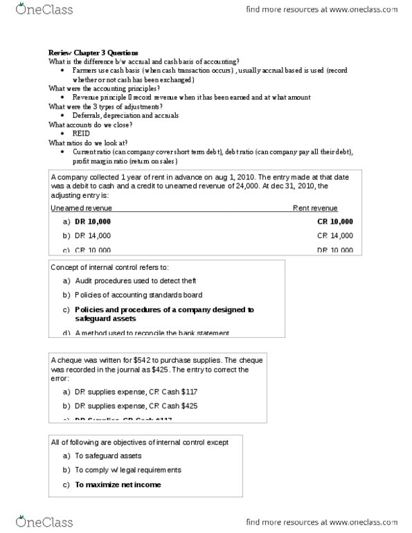 MGT120H5 Chapter Notes - Chapter 4: Canadian Securities Administrators, Internal Auditor, External Auditor thumbnail