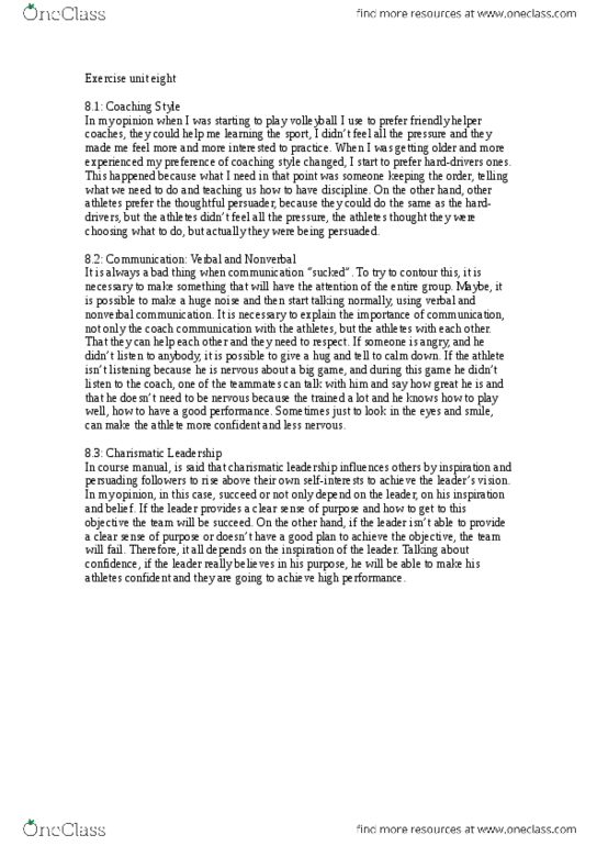 PSYC 3480 Chapter Notes -Nonverbal Communication thumbnail
