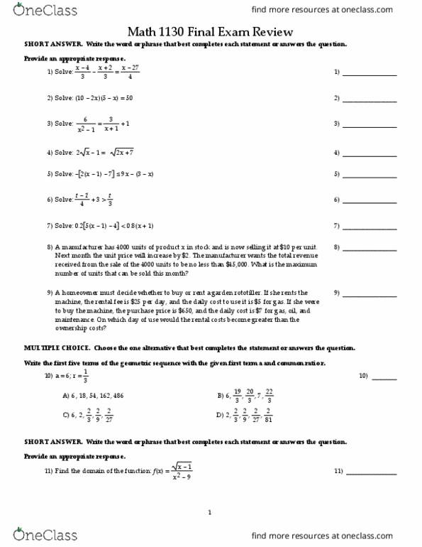 Is The Ohio State Math Placement Test Hard