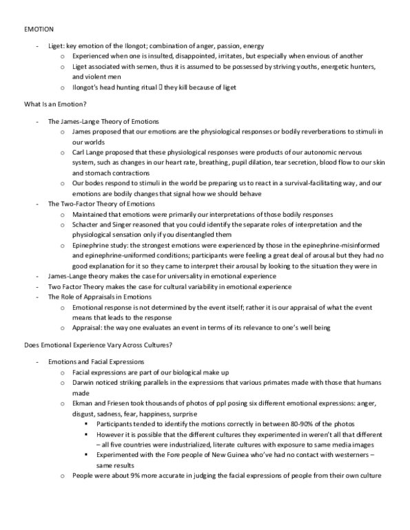 PSYC14H3 Chapter 8: Chapter 8 notes thumbnail