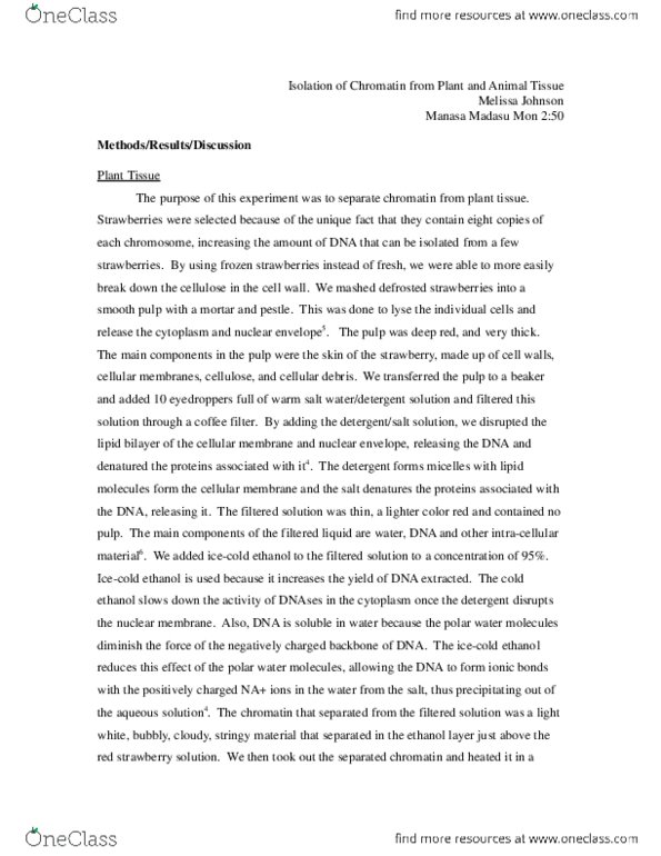 BIOL 2324 Lecture : Lab 1- Isolation of Chromatin from Plant and Animal Tissue.docx thumbnail