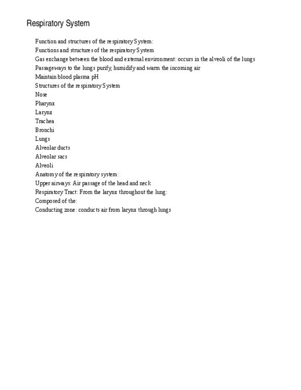 BSCI 201 Chapter Notes -Pleural Cavity, Alveolar Pressure, Thoracic Cavity thumbnail