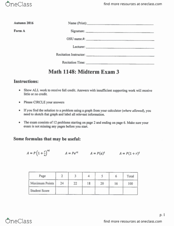 math exam maroc national 1148 at State MATH All for Educational Ohio Materials