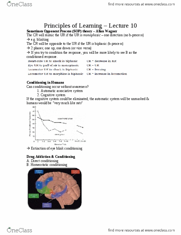 PSYC 2330 Lecture Notes - Lecture 10: Acute Accent, Morphine, Limbic System thumbnail