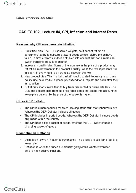 CAS EC 102 Lecture 4: CPI, Inflation and Interest Rates thumbnail