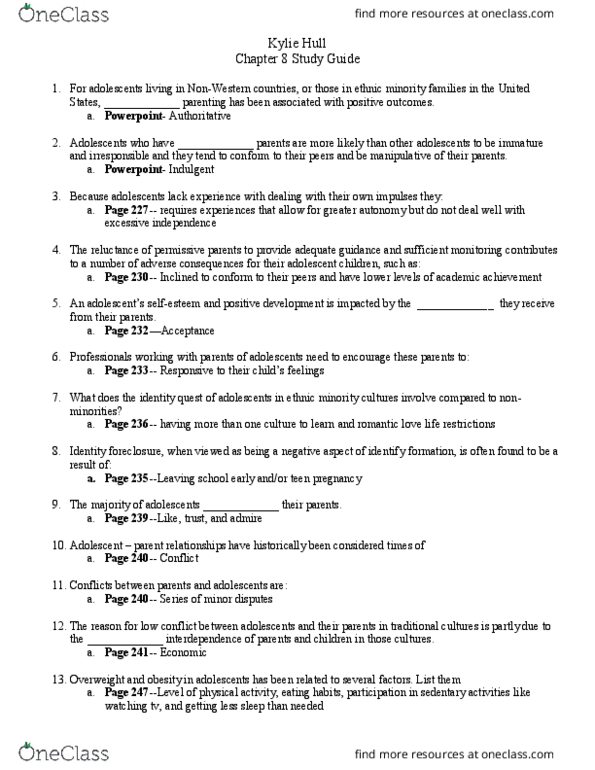 CFD 1010 Lecture 8: Chapter8StudyGuide thumbnail