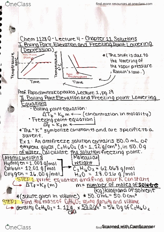 CHEM 1128Q Lecture 4: Chapter 11, Solutions Part 4 cover image