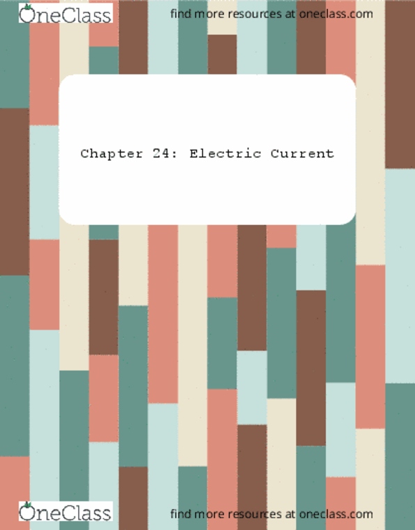 PHYS 212L Chapter 24: Electric Current thumbnail