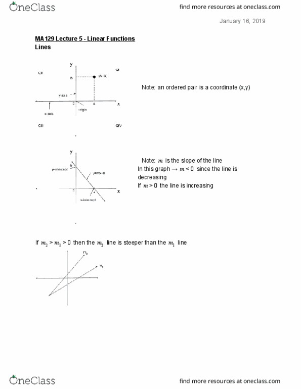 MA129 Lecture 5: Linear Functions thumbnail
