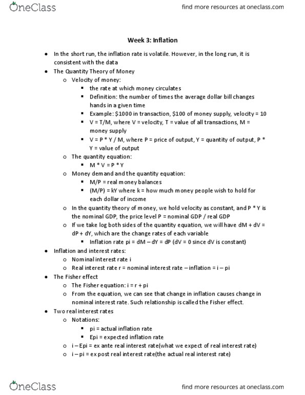 ECON 402 Lecture 5: Inflation thumbnail