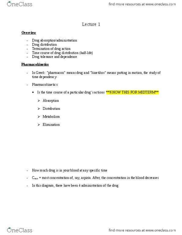PSYC 3403 Lecture Notes - Transdermal Patch, Sublingual Administration, Nicotine Gum thumbnail