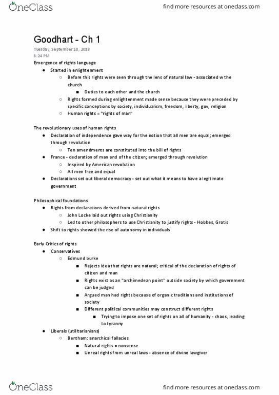 Political Science 3388E Chapter Goodhart 1: Political Science 3388E Chapter Goodhart : Political Science 3388E Chapter : 3388 thumbnail