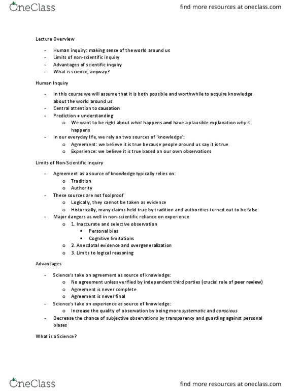 POLS 3180 Lecture 2: Why Research Methods thumbnail