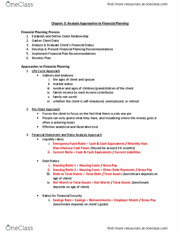 FIN 3144 Lecture 1: Analysis Approaches to Financial Planning thumbnail