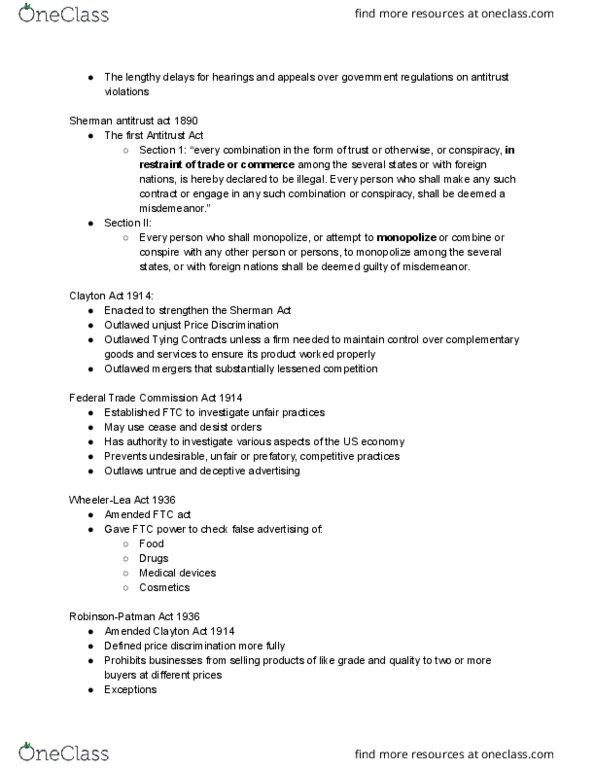 01:220:389 Lecture Notes - Lecture 3: Misdemeanor, Oligopoly thumbnail