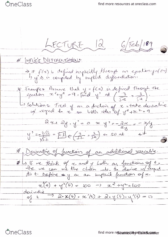 MATH 265 Lecture 12: Logarithmic Differentiation cover image