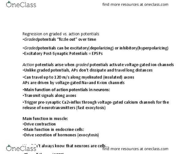 BIO304H5 Chapter Notes - Chapter 2: Exocytosis, Reticular Theory, Potassium Dichromate thumbnail