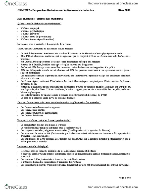 CRM 2707 Chapter Notes - Chapter 1-10: Le Monde, La Question, State Agency For National Security thumbnail
