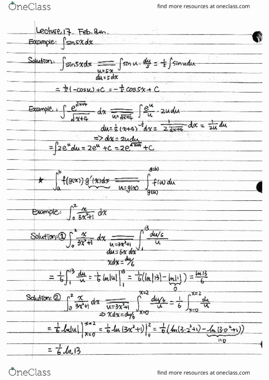 MATH 105 Lecture 17: Integration by parts cover image