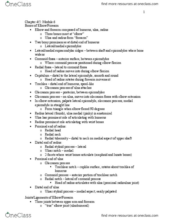 MOVESCI 230 Chapter 4: Elbow, Wrist, Hand (Module 6) thumbnail