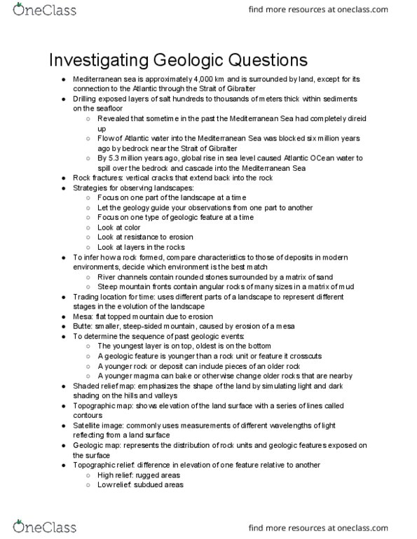 GEOL 100 Chapter 2: Investigating Geologic Questions thumbnail