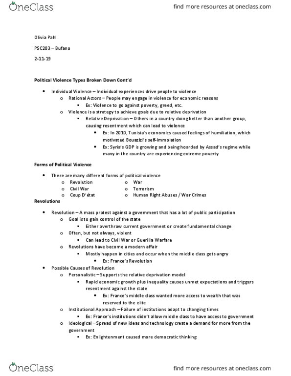 PSC 203 Lecture 13: Forms of Political Violence thumbnail