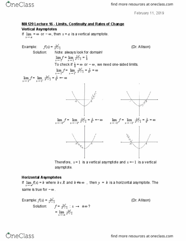 MA129 Lecture 16: Limits, Continuity, and Rates of Change thumbnail