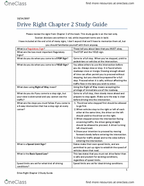SS330 Lecture 2: Drive-Right-Chapter-2-Study-Guide thumbnail