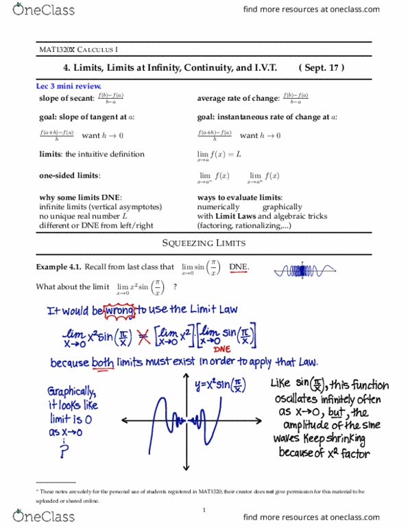 MAT 1320 Lecture Notes - Lecture 4: Asymptote, Rational Number, Reconsideration Of A Motion thumbnail