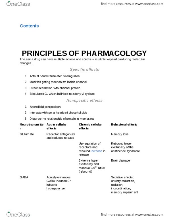 PSYC 3030 Lecture Notes - Lecture 3: Naloxone, Benzodiazepine, Amnesia thumbnail