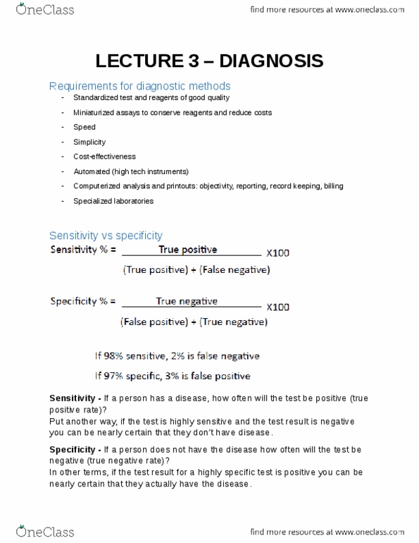 PATH 3610 Lecture Notes - Lecture 3: Lysis, Histopathology, In Situ Hybridization thumbnail