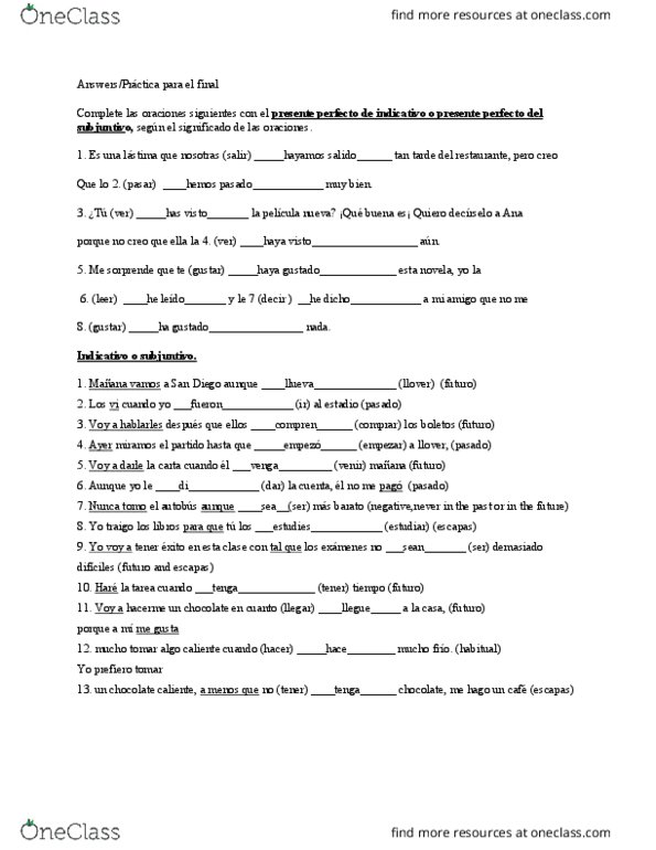 SPAN 2102 Lecture Notes - Lecture 1: Louisiana Highway 6, Conditional Perfect, Al Mar Knives thumbnail