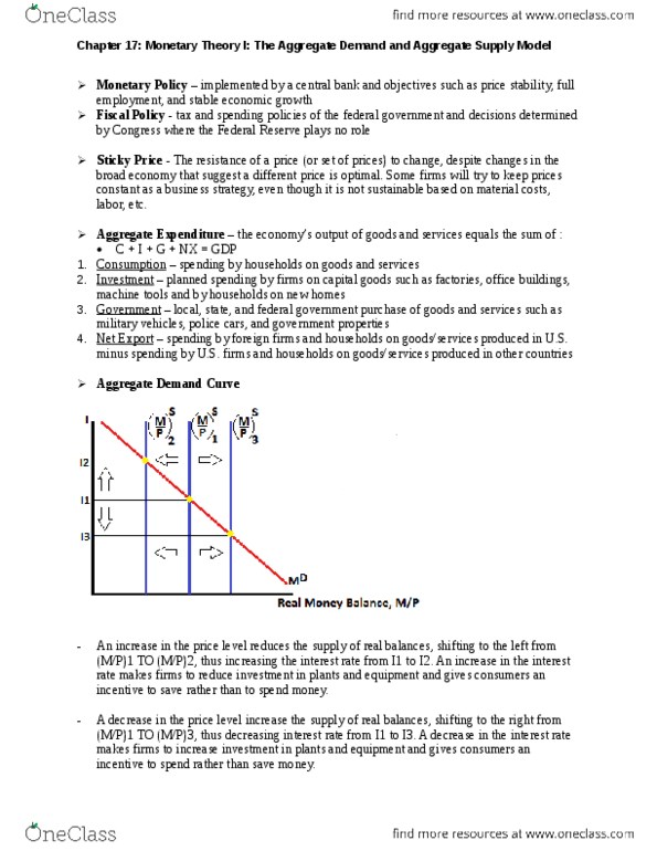 ECON 351 Chapter Notes - Chapter 17: Bank Regulation, Money Supply, Real Interest Rate thumbnail