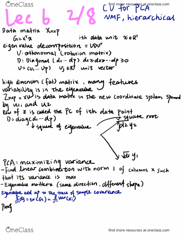 STAT 154 Lecture Notes - Lecture 6: Eigendecomposition Of A Matrix, Rotation Matrix, Unit Vector thumbnail