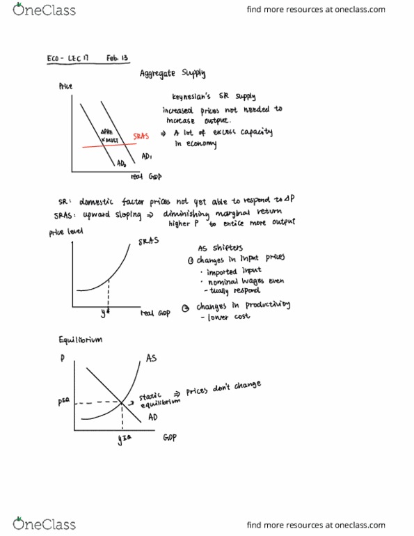 ECO102H1 Lecture 17: ECO102 - LEC17 - Aggregate Supply & Demand Part 2 cover image
