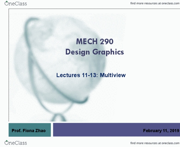 MECH 290 Lecture Notes - Lecture 11: Multiview Orthographic Projection, Tangent, Modelling Clay thumbnail