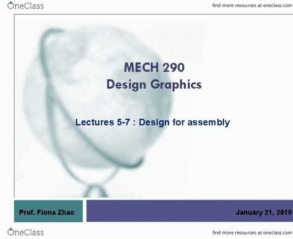 MECH 290 Lecture 5: lectures 5-7-Design for assembly thumbnail