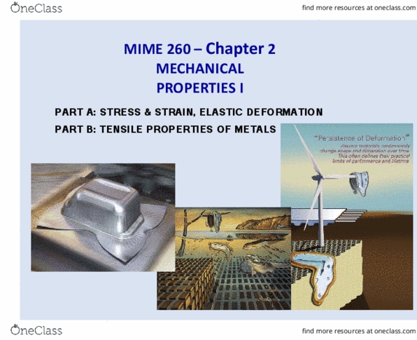 MIME 260 Lecture 3: Lecture 2 Mime 260-Ch 2 mech prop 1-19 updated2 (1) thumbnail